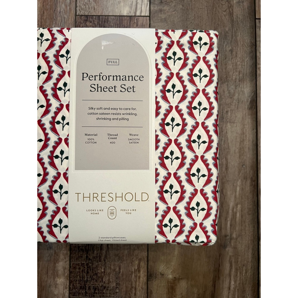 NEW Threshold Full Performance Sheet Set Red Green - Picture 2 of 3